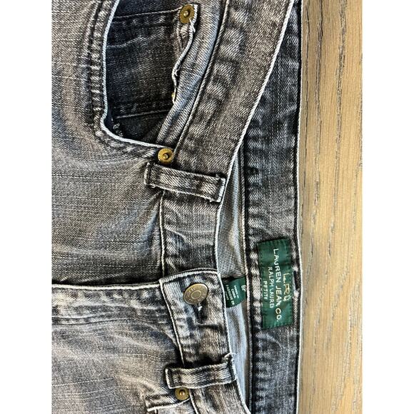 Ralph Lauren Jeans Co. Womens 6 Petite Black Wash Denim Casual 27” Inseam 28” W - Picture 4 of 10